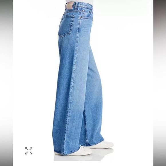 SNACKS/MOTHER Women's Blue Wide Leg Denim Jeans Sz. 27” - Picture 9 of 9